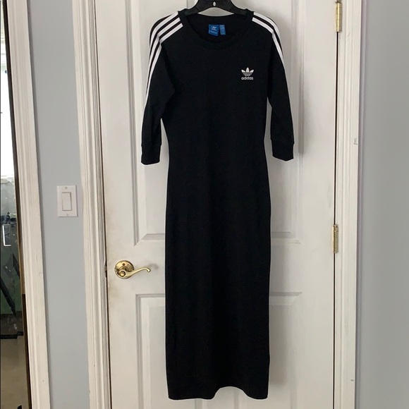 black adidas dress long sleeve